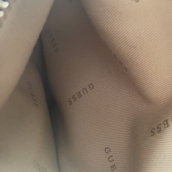 NEW with slight flaw guess black satchel bag purse - Picture 10 of 16